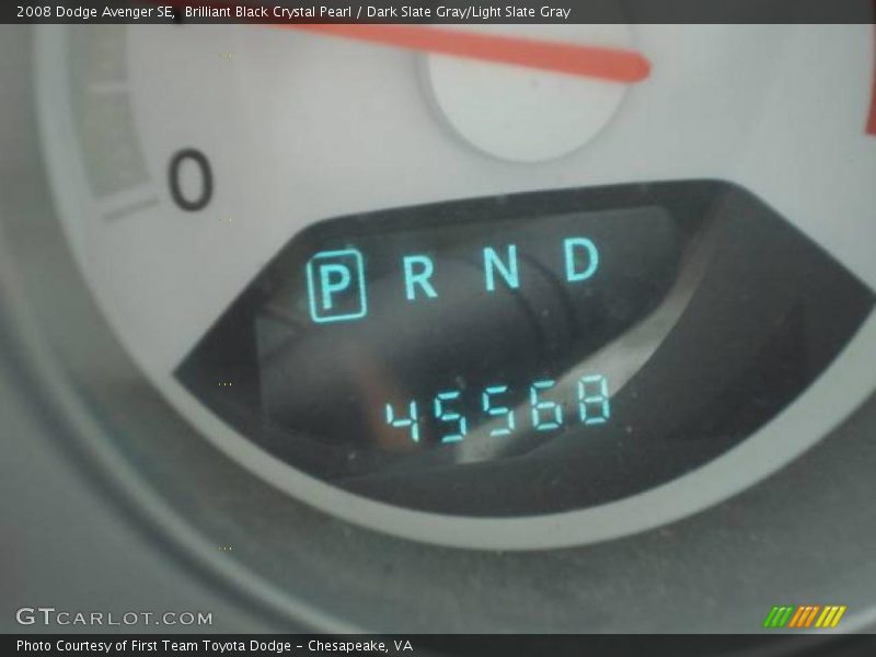 Brilliant Black Crystal Pearl / Dark Slate Gray/Light Slate Gray 2008 Dodge Avenger SE