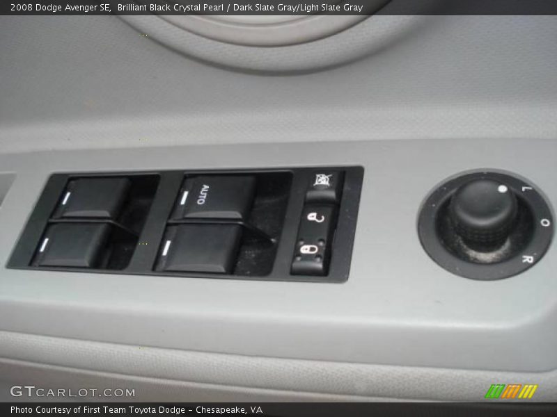 Brilliant Black Crystal Pearl / Dark Slate Gray/Light Slate Gray 2008 Dodge Avenger SE