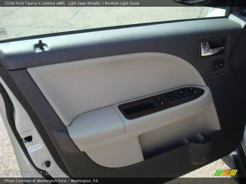 Light Sage Metallic / Medium Light Stone 2008 Ford Taurus X Limited AWD