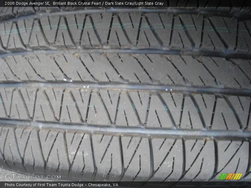 Brilliant Black Crystal Pearl / Dark Slate Gray/Light Slate Gray 2008 Dodge Avenger SE