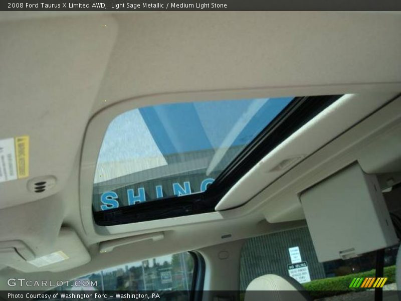 Light Sage Metallic / Medium Light Stone 2008 Ford Taurus X Limited AWD