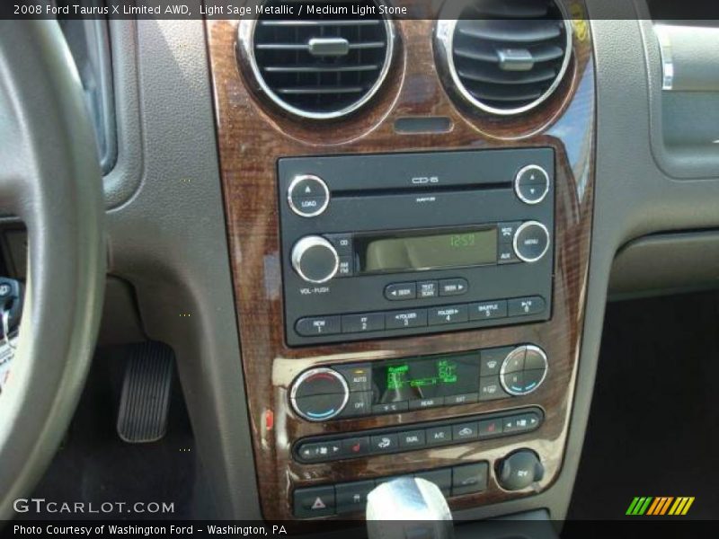 Light Sage Metallic / Medium Light Stone 2008 Ford Taurus X Limited AWD