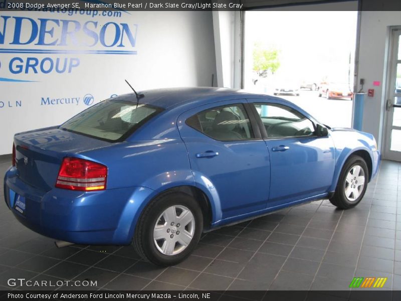 Marathon Blue Pearl / Dark Slate Gray/Light Slate Gray 2008 Dodge Avenger SE