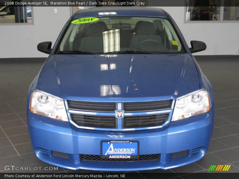 Marathon Blue Pearl / Dark Slate Gray/Light Slate Gray 2008 Dodge Avenger SE