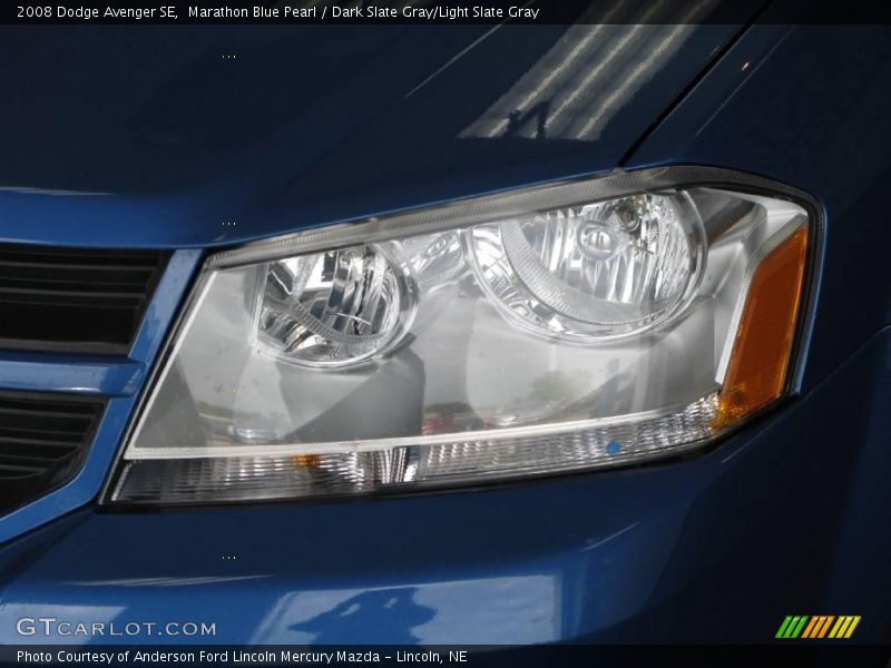 Marathon Blue Pearl / Dark Slate Gray/Light Slate Gray 2008 Dodge Avenger SE