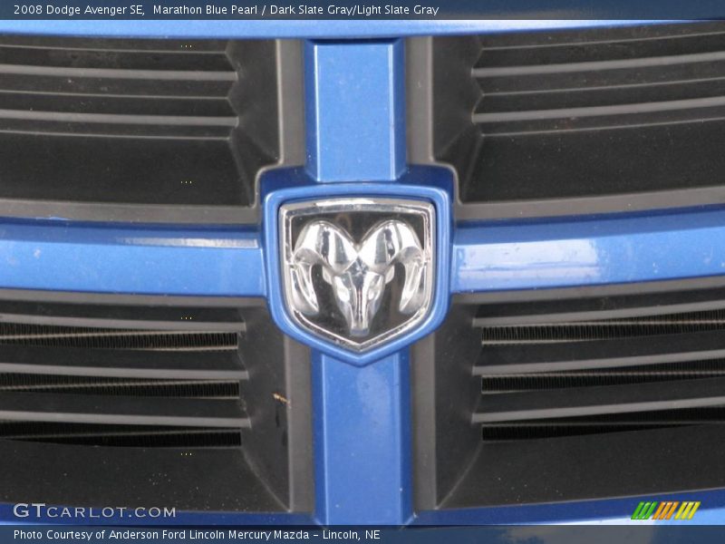 Marathon Blue Pearl / Dark Slate Gray/Light Slate Gray 2008 Dodge Avenger SE