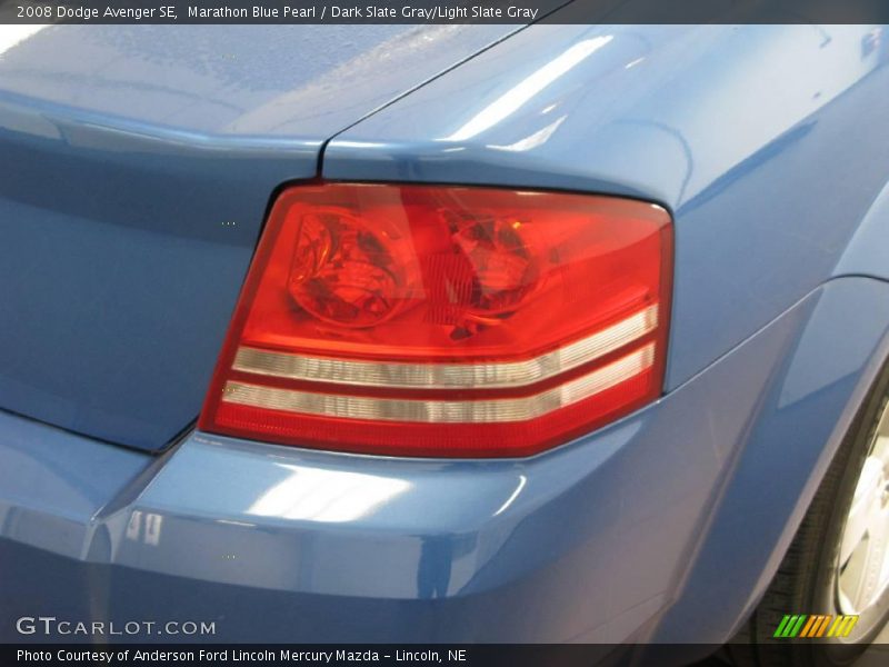 Marathon Blue Pearl / Dark Slate Gray/Light Slate Gray 2008 Dodge Avenger SE