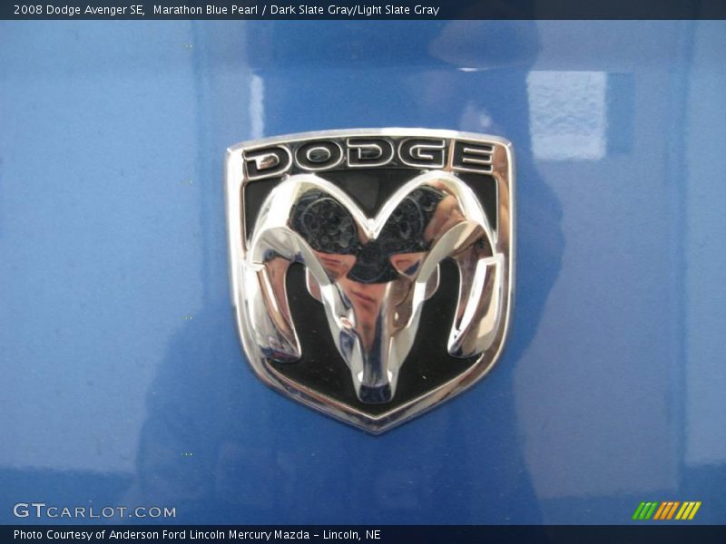 Marathon Blue Pearl / Dark Slate Gray/Light Slate Gray 2008 Dodge Avenger SE