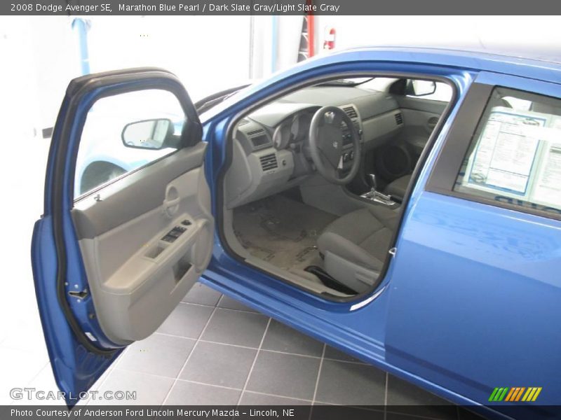 Marathon Blue Pearl / Dark Slate Gray/Light Slate Gray 2008 Dodge Avenger SE