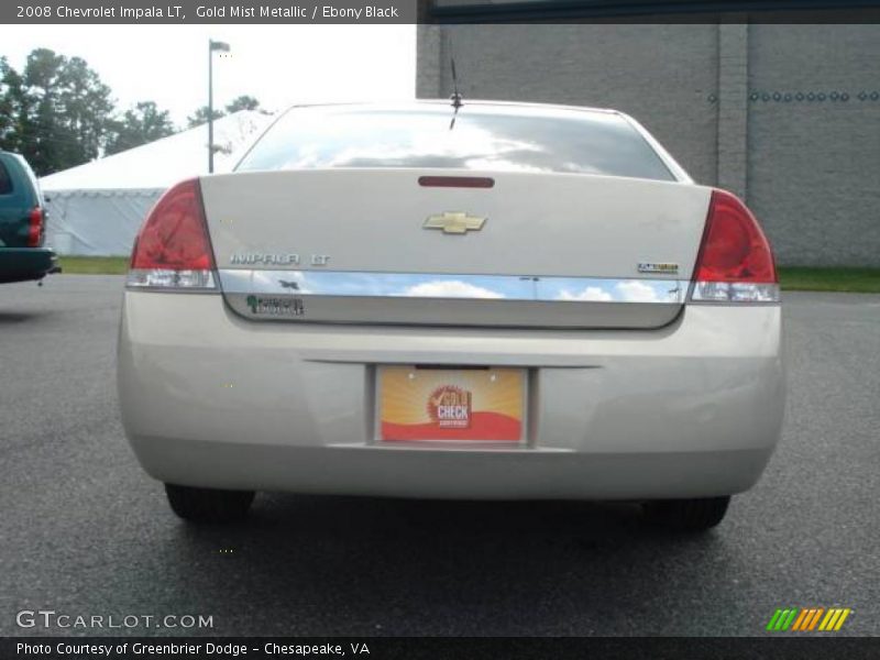 Gold Mist Metallic / Ebony Black 2008 Chevrolet Impala LT