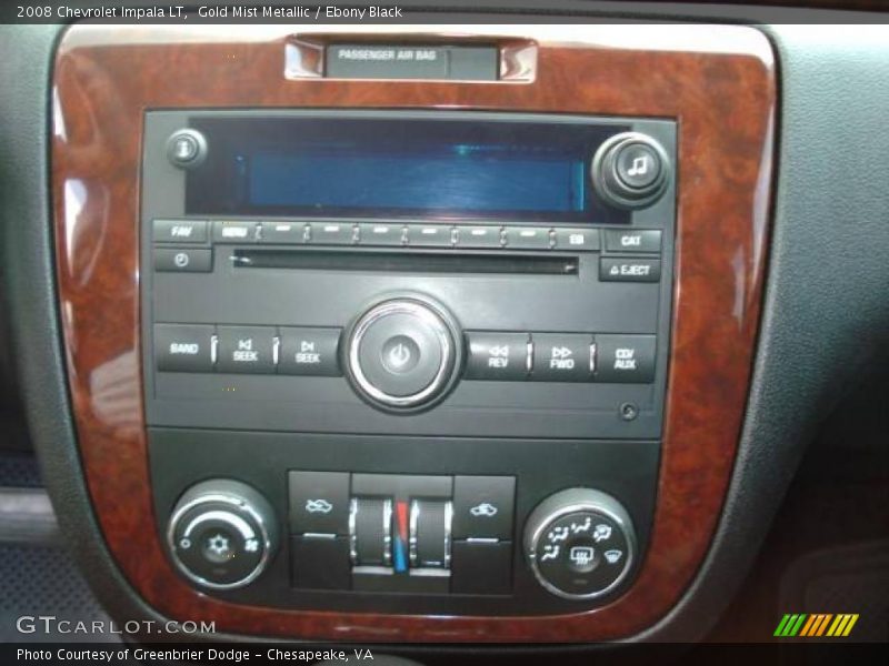 Gold Mist Metallic / Ebony Black 2008 Chevrolet Impala LT