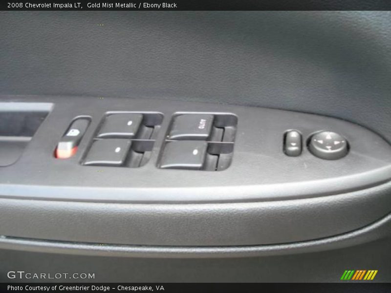 Gold Mist Metallic / Ebony Black 2008 Chevrolet Impala LT