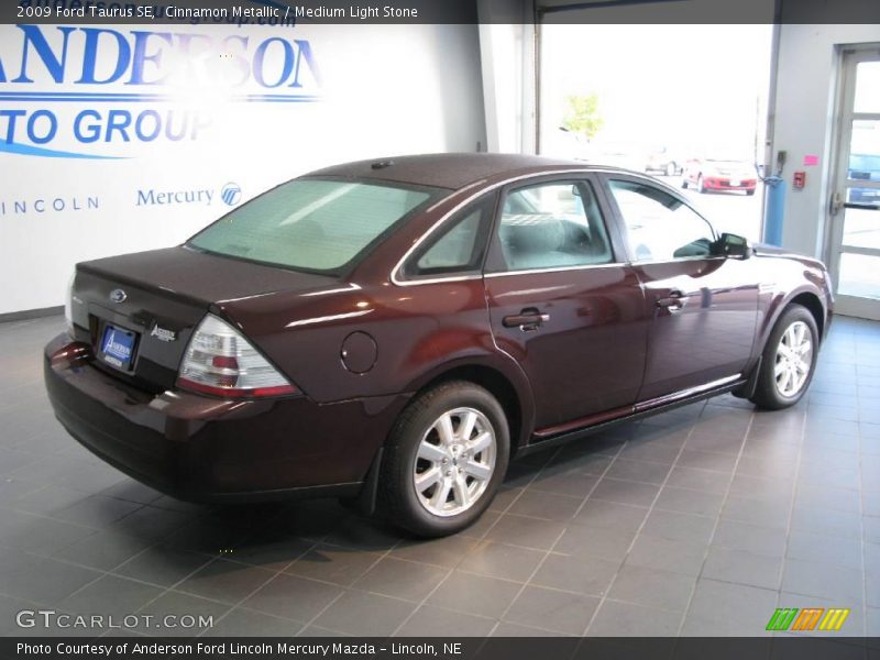 Cinnamon Metallic / Medium Light Stone 2009 Ford Taurus SE