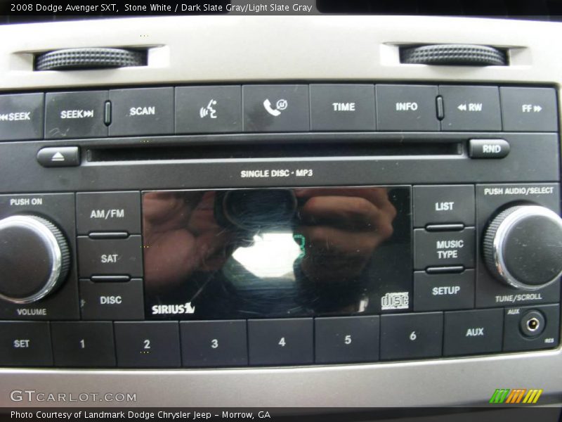 Stone White / Dark Slate Gray/Light Slate Gray 2008 Dodge Avenger SXT