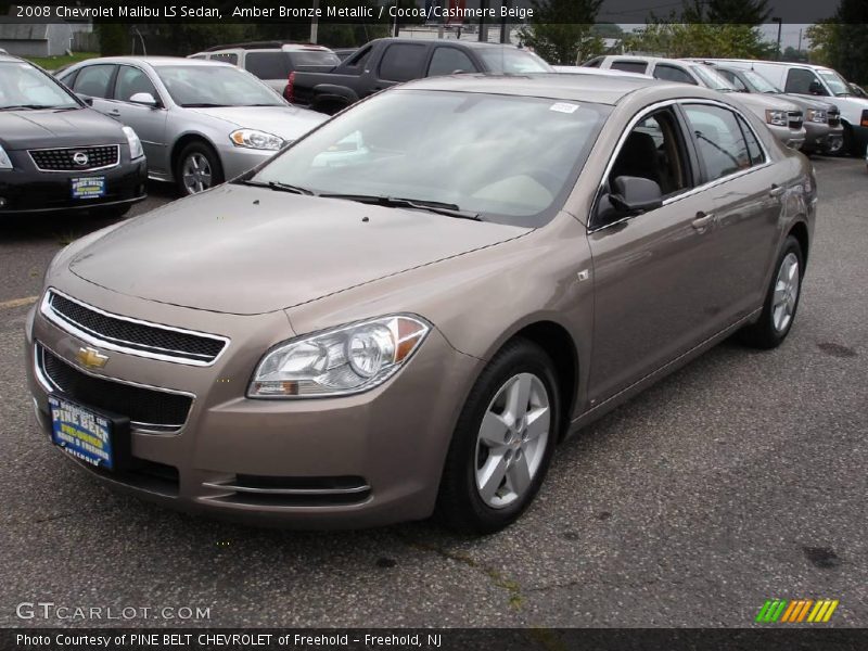 Amber Bronze Metallic / Cocoa/Cashmere Beige 2008 Chevrolet Malibu LS Sedan