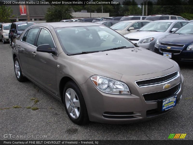 Amber Bronze Metallic / Cocoa/Cashmere Beige 2008 Chevrolet Malibu LS Sedan
