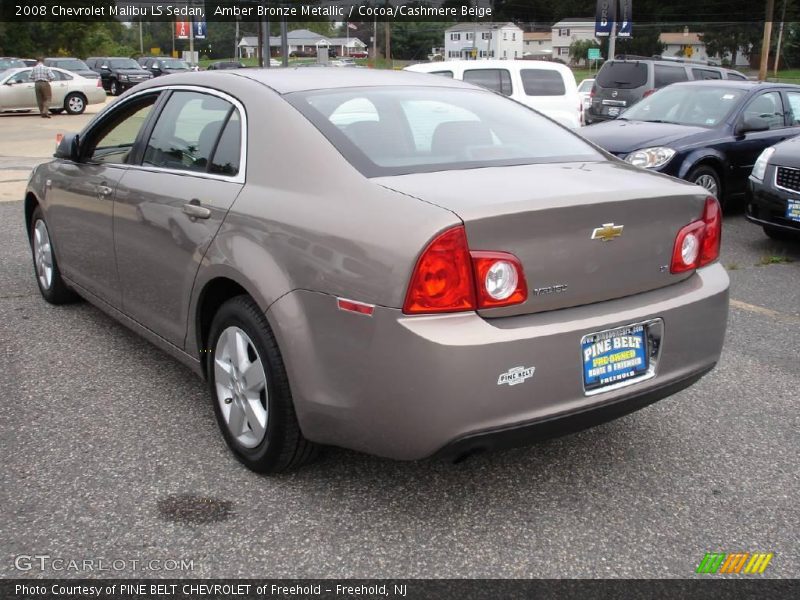 Amber Bronze Metallic / Cocoa/Cashmere Beige 2008 Chevrolet Malibu LS Sedan