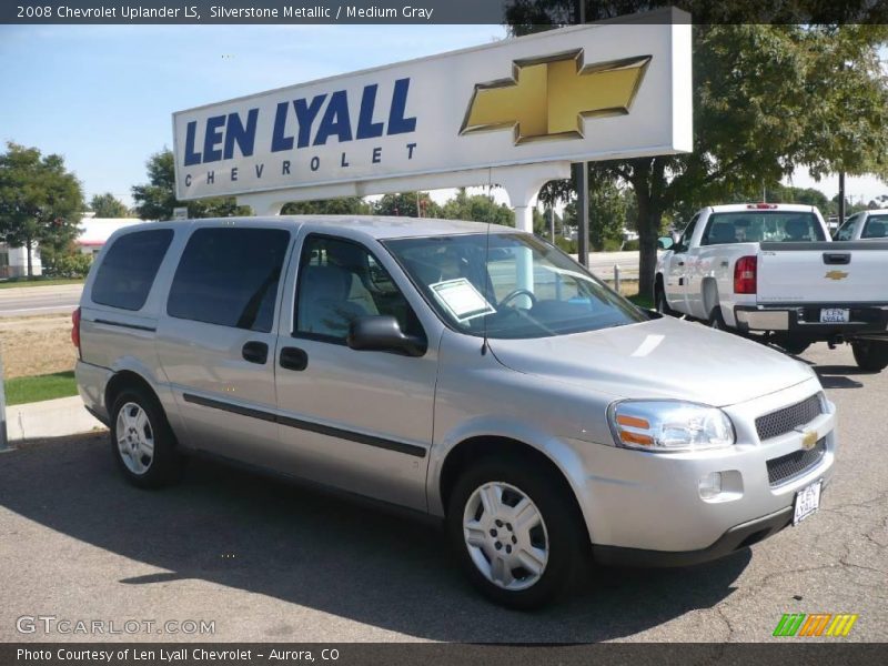 Silverstone Metallic / Medium Gray 2008 Chevrolet Uplander LS