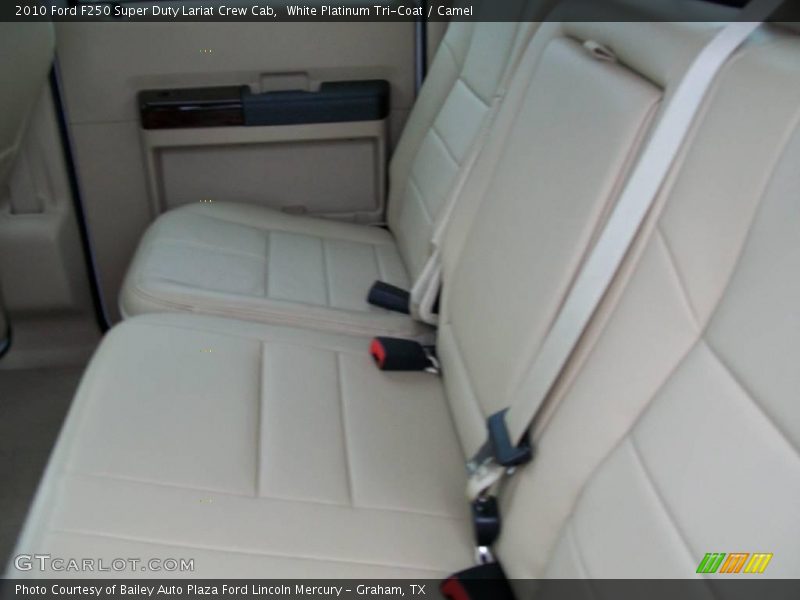 White Platinum Tri-Coat / Camel 2010 Ford F250 Super Duty Lariat Crew Cab
