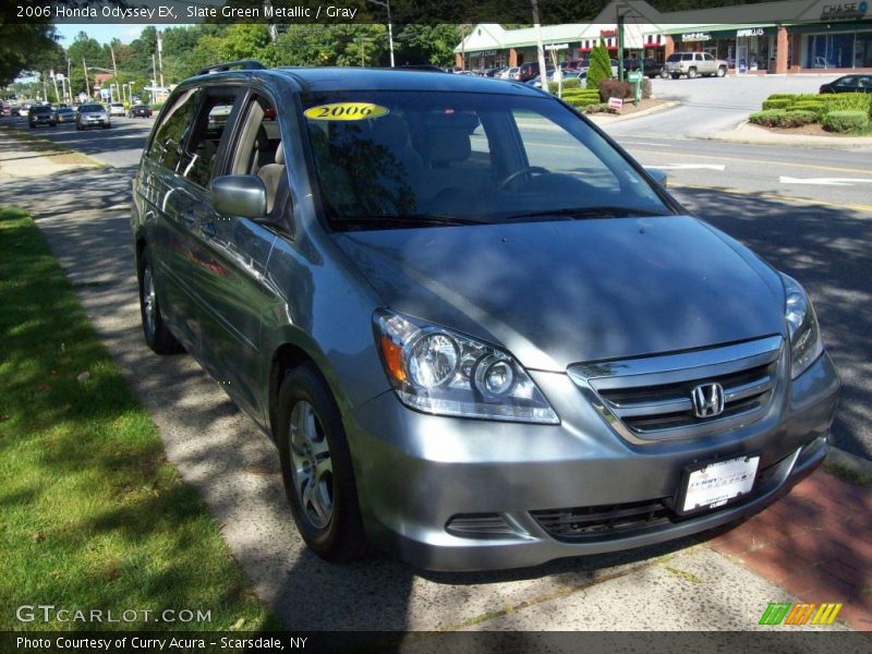 Slate Green Metallic / Gray 2006 Honda Odyssey EX