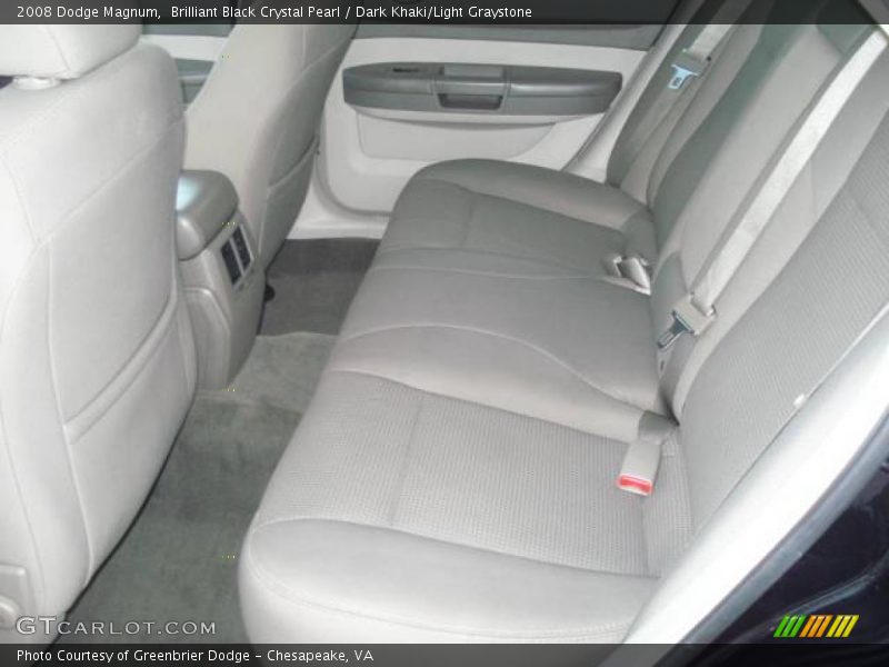 Brilliant Black Crystal Pearl / Dark Khaki/Light Graystone 2008 Dodge Magnum