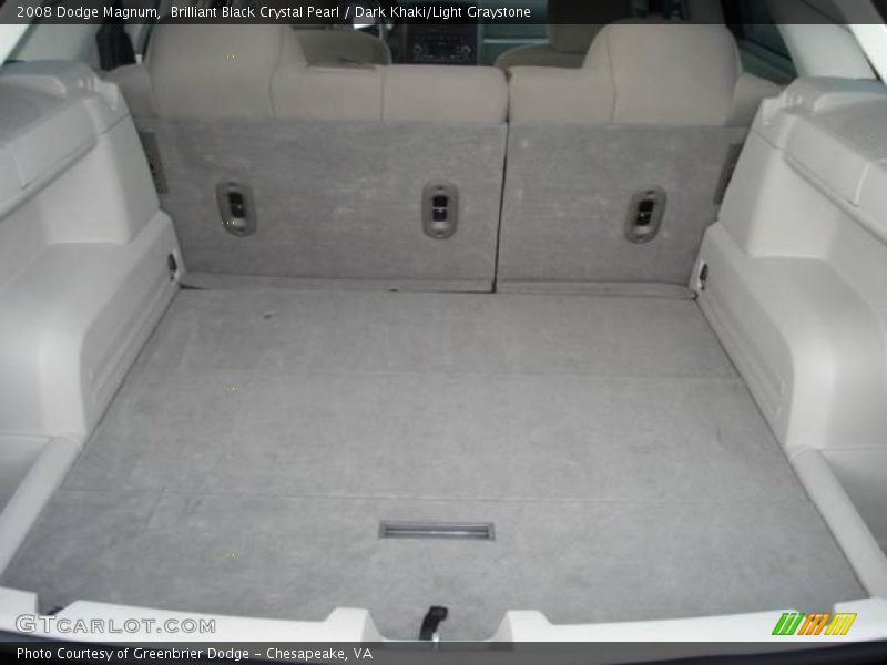 Brilliant Black Crystal Pearl / Dark Khaki/Light Graystone 2008 Dodge Magnum