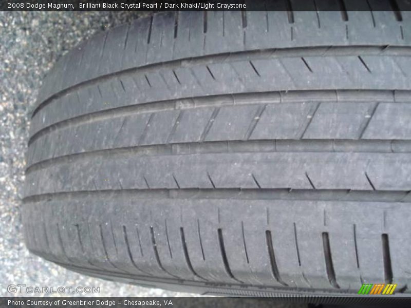 Brilliant Black Crystal Pearl / Dark Khaki/Light Graystone 2008 Dodge Magnum