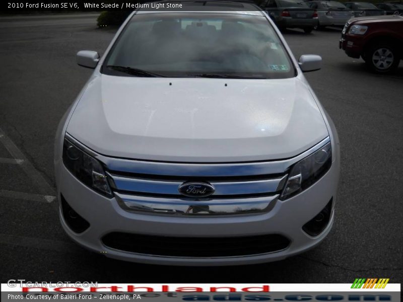 White Suede / Medium Light Stone 2010 Ford Fusion SE V6