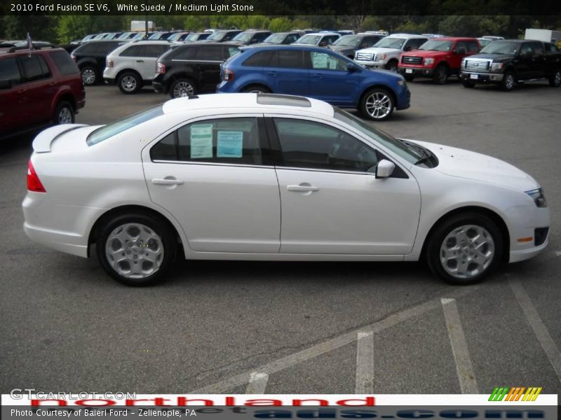 White Suede / Medium Light Stone 2010 Ford Fusion SE V6