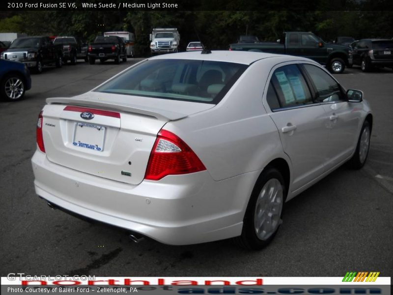 White Suede / Medium Light Stone 2010 Ford Fusion SE V6