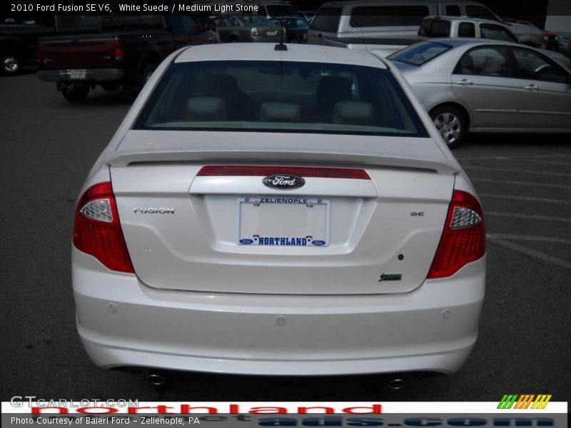 White Suede / Medium Light Stone 2010 Ford Fusion SE V6