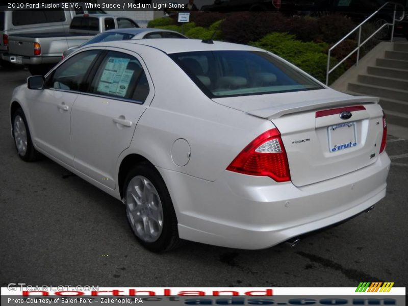 White Suede / Medium Light Stone 2010 Ford Fusion SE V6