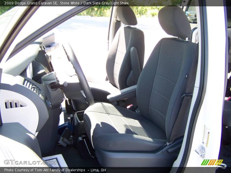 Stone White / Dark Slate Gray/Light Shale 2009 Dodge Grand Caravan SE