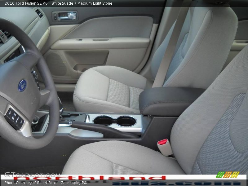 White Suede / Medium Light Stone 2010 Ford Fusion SE V6