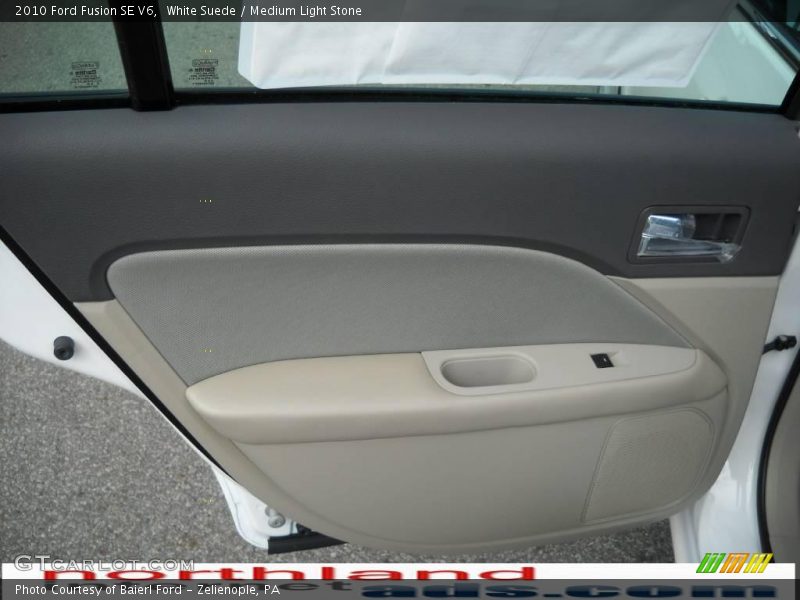 White Suede / Medium Light Stone 2010 Ford Fusion SE V6