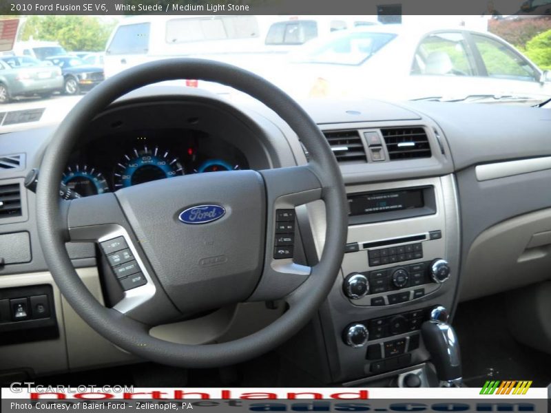 White Suede / Medium Light Stone 2010 Ford Fusion SE V6