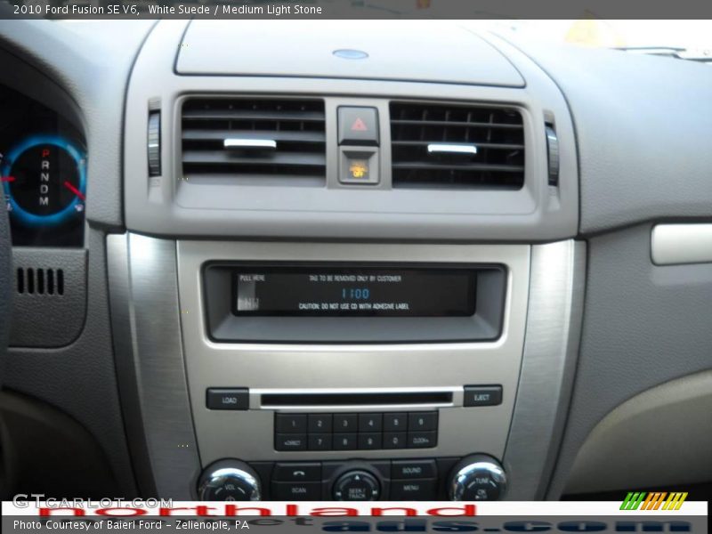 White Suede / Medium Light Stone 2010 Ford Fusion SE V6