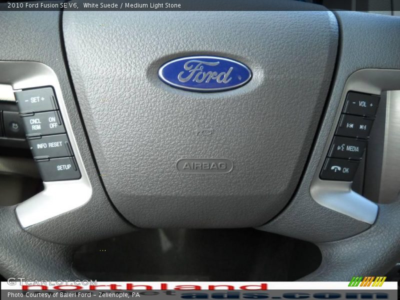 White Suede / Medium Light Stone 2010 Ford Fusion SE V6