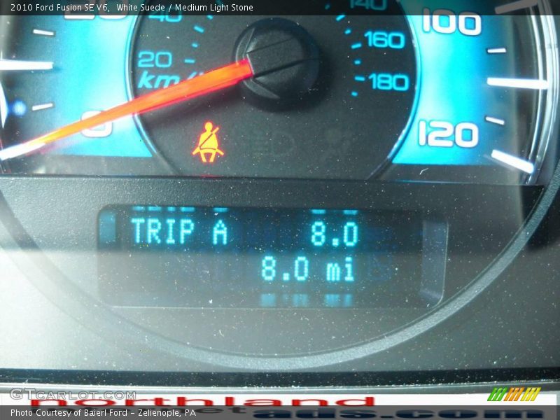 White Suede / Medium Light Stone 2010 Ford Fusion SE V6