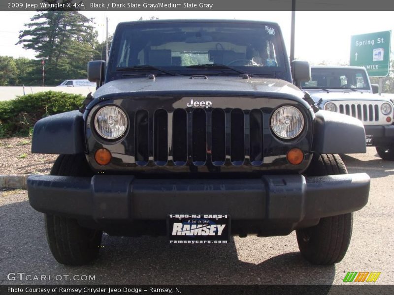 Black / Dark Slate Gray/Medium Slate Gray 2009 Jeep Wrangler X 4x4