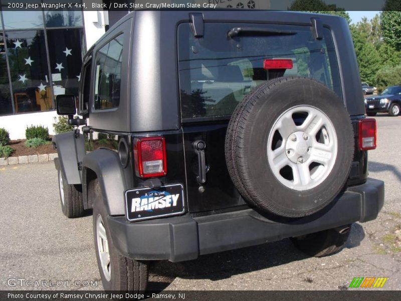 Black / Dark Slate Gray/Medium Slate Gray 2009 Jeep Wrangler X 4x4