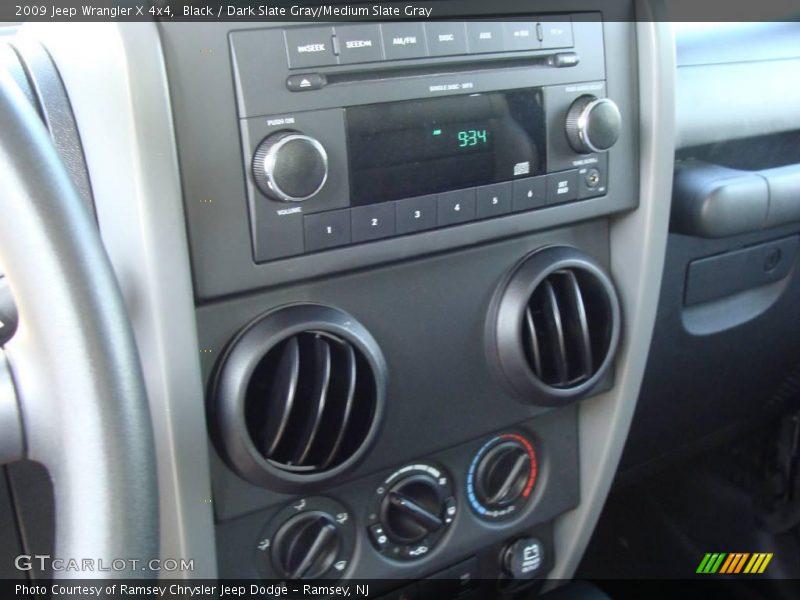 Black / Dark Slate Gray/Medium Slate Gray 2009 Jeep Wrangler X 4x4