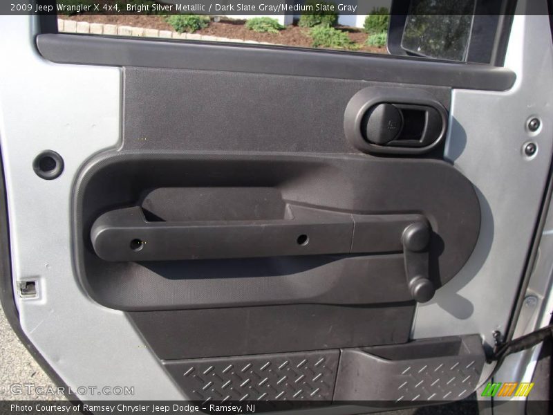 Bright Silver Metallic / Dark Slate Gray/Medium Slate Gray 2009 Jeep Wrangler X 4x4