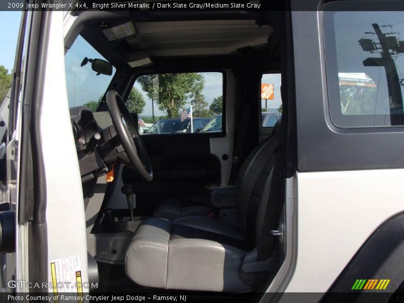 Bright Silver Metallic / Dark Slate Gray/Medium Slate Gray 2009 Jeep Wrangler X 4x4