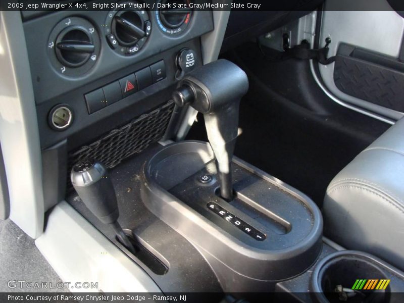 Bright Silver Metallic / Dark Slate Gray/Medium Slate Gray 2009 Jeep Wrangler X 4x4