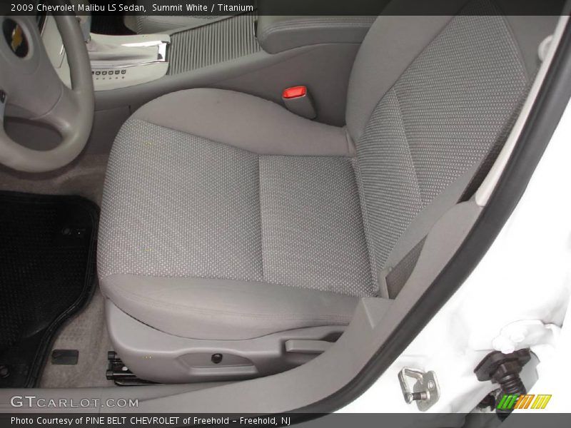 Summit White / Titanium 2009 Chevrolet Malibu LS Sedan