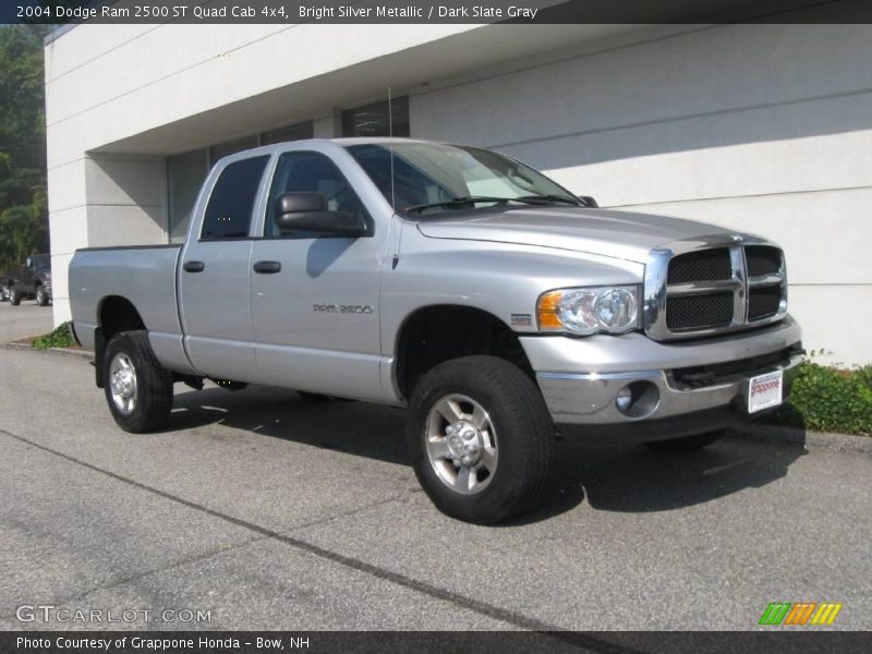 Bright Silver Metallic / Dark Slate Gray 2004 Dodge Ram 2500 ST Quad Cab 4x4