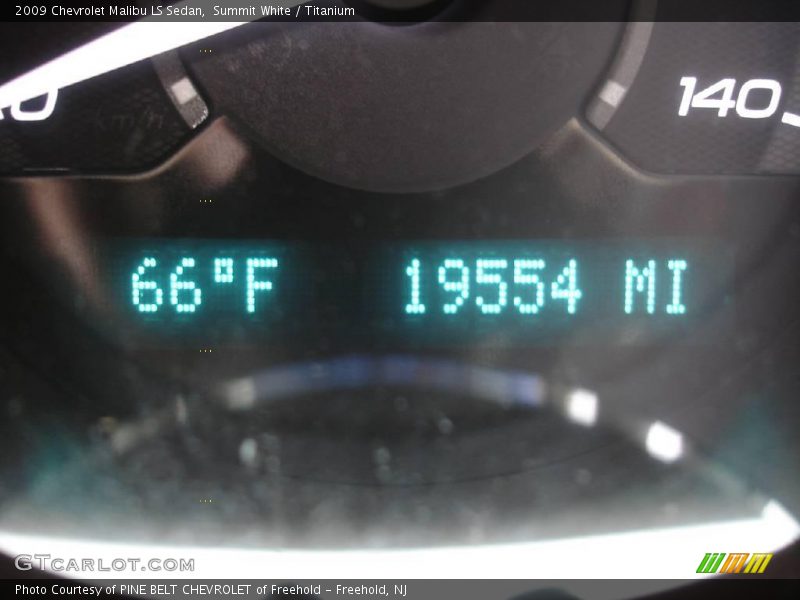Summit White / Titanium 2009 Chevrolet Malibu LS Sedan