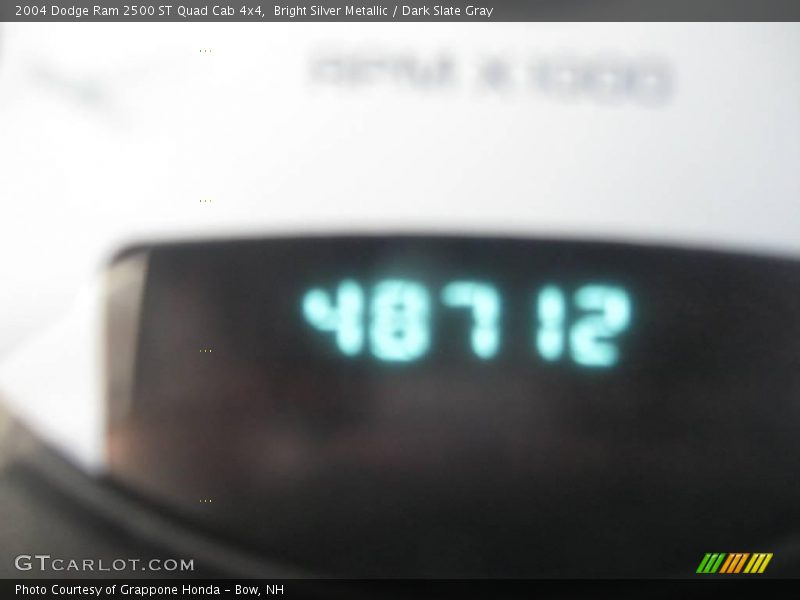 Bright Silver Metallic / Dark Slate Gray 2004 Dodge Ram 2500 ST Quad Cab 4x4