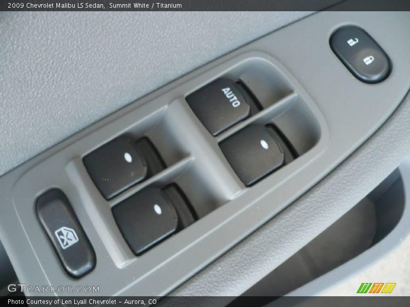 Summit White / Titanium 2009 Chevrolet Malibu LS Sedan